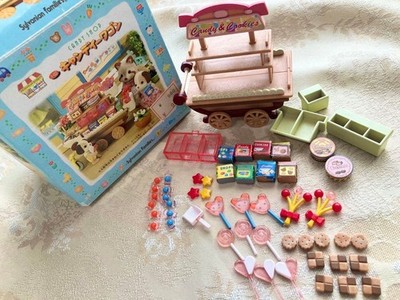 Vintage Sylvanian Families Candy Wagon Rare EPOCH Japan Complete w Box