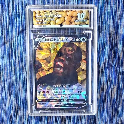 Deez Nuts Meme Pokemon Card - custom slab | eBay