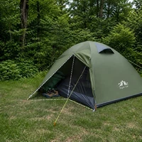 Night Cat Lightweight Backpacking Tent 2 Person Waterproof with Rainfly Poles