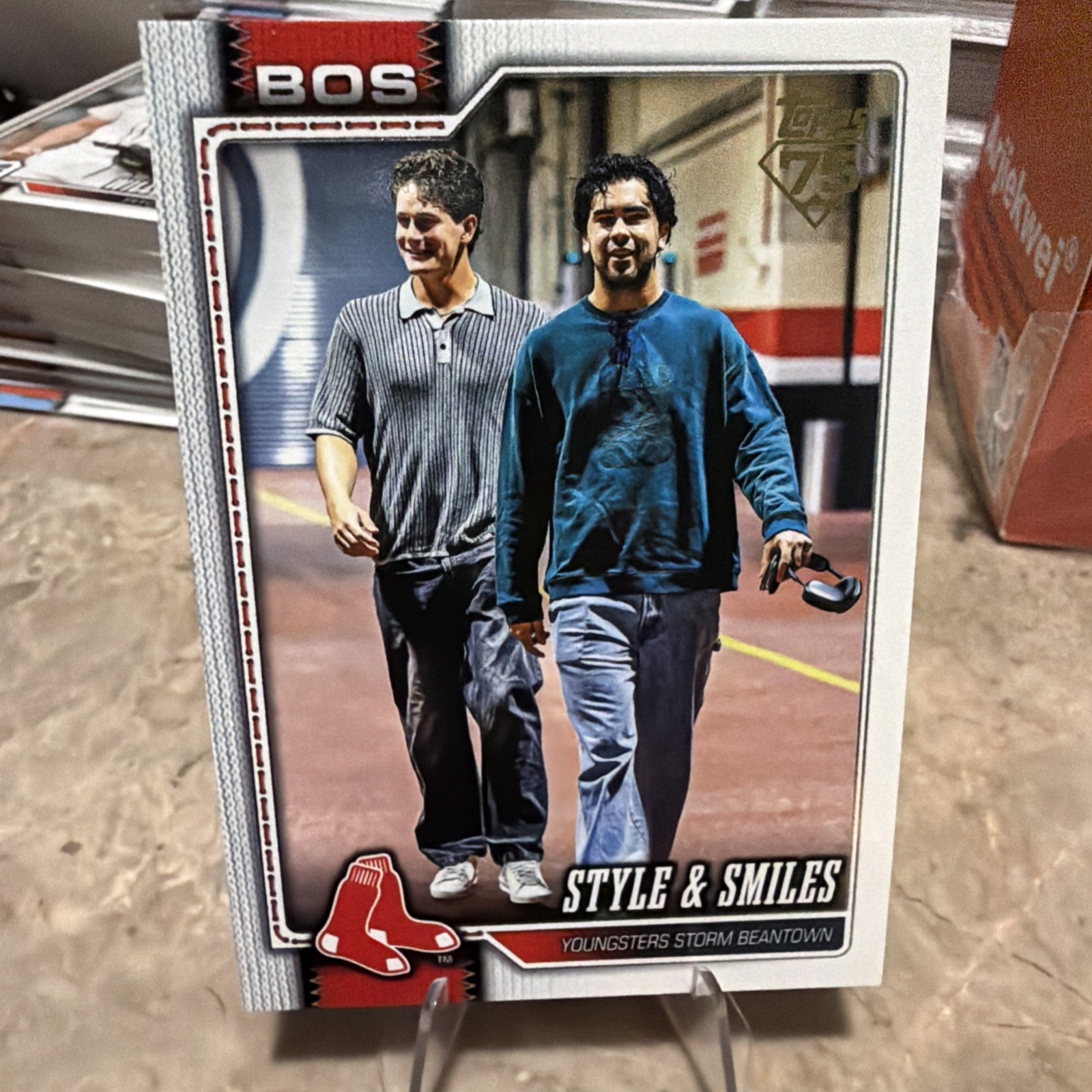 2026 Topps #260 Style & Smiles Roman Anthony Marcelo Mayer Golden Mirror SSP