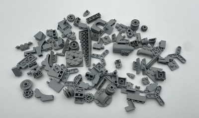 Lego 100 Gramm Teile Konvolut MOC / Technic Brick Starter Set Light Bluish Gray