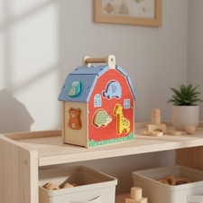 Farm Creature Brain Teaser House Fine Manipulation Skills Creature Matching Toy
