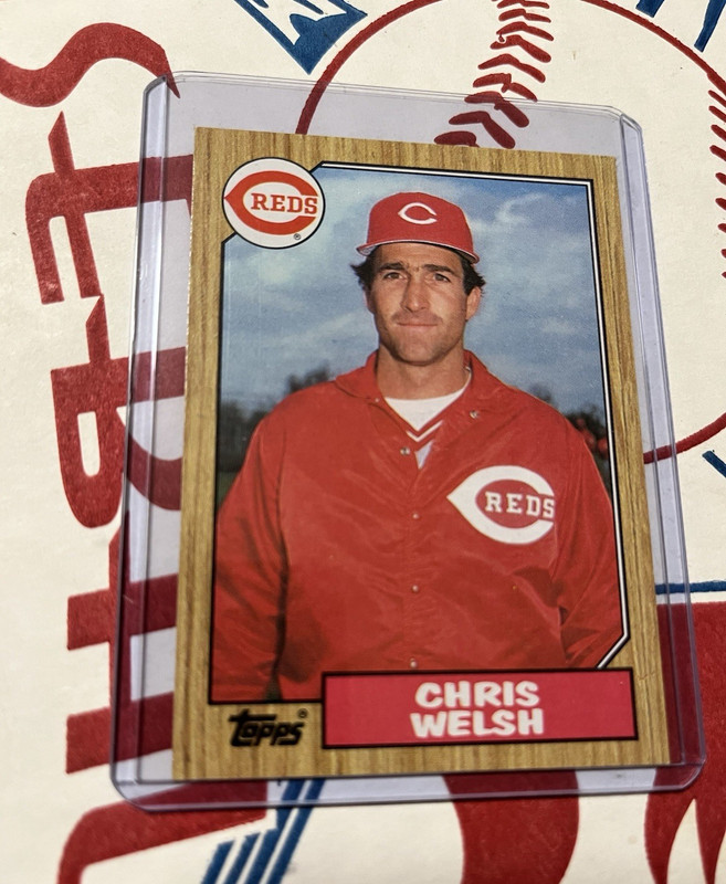 Topps 1987 Chris Welsh Cincinnati Reds #592 Tiffany Parallel Baseball Card