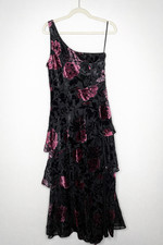 Lulus Elodie One Shoulder Burnout Floral Tier...