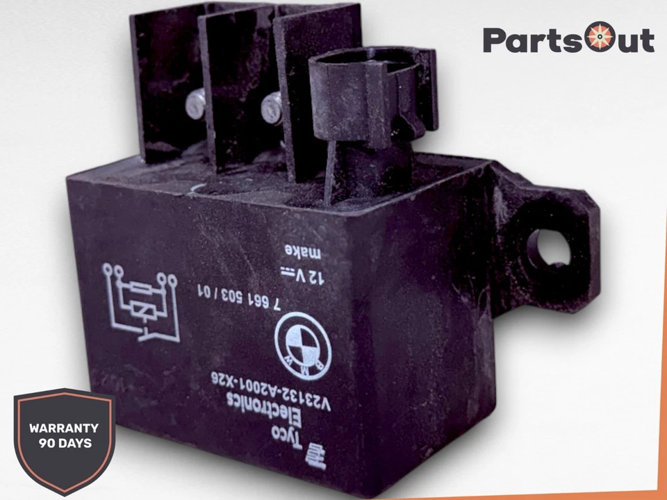 11-16 BMW 528i 535i 550i Cooling Fan Relay Control Module 7661503 OEM - Image 3 of 4