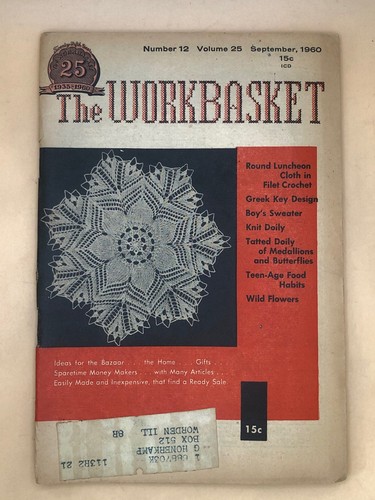 Workbasket Magazine 1960 ENTIRE YEAR 12 ISSUES CRAFTS CROCHET KNITTING VINTAGE - Picture 18 of 24