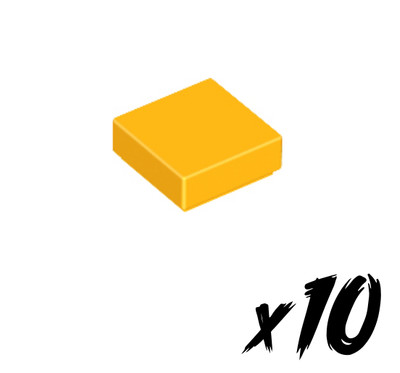 10x LEGO 3070   1x1 Tile   Fliese   hell orange   bright light orange