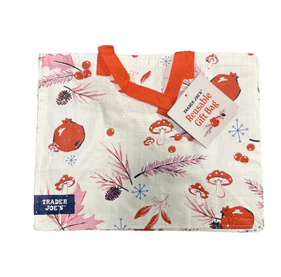 Trader Joe's Gift Bag Reusable - White-Limited Edition-New