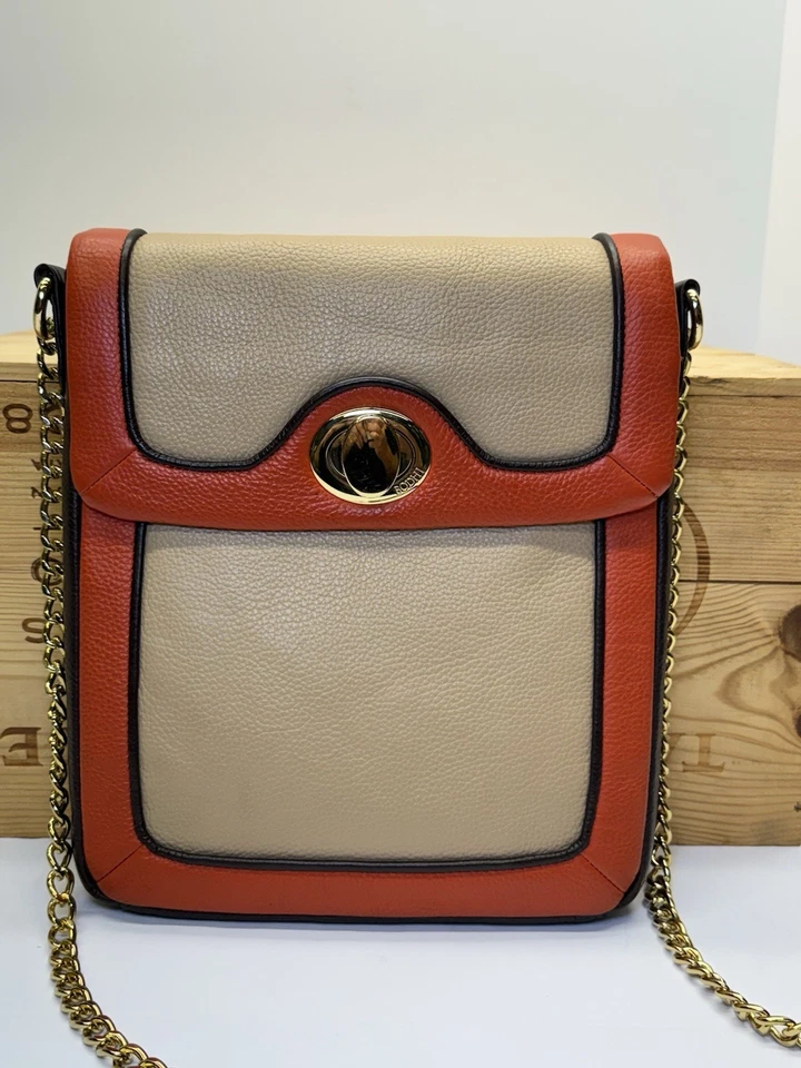 Bolsa tiracolo Bodhi couro IPAD com corrente - Imagem 2 de 4