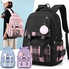 Girls School Large Backpack Travel Rucksack Shoulder Laptop Bag Student Book Bag