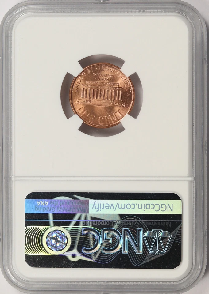 1995 1c DDO Doubled Die Obverse Lincoln Cent NGC MS69RD - Image 2 of 4