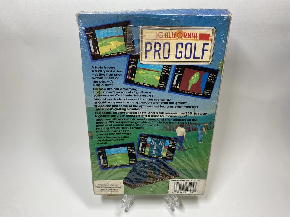 California Pro Golf PC Vintage 1980s Computer Game Mastertronic Factory Sealed - Image 4 of 4