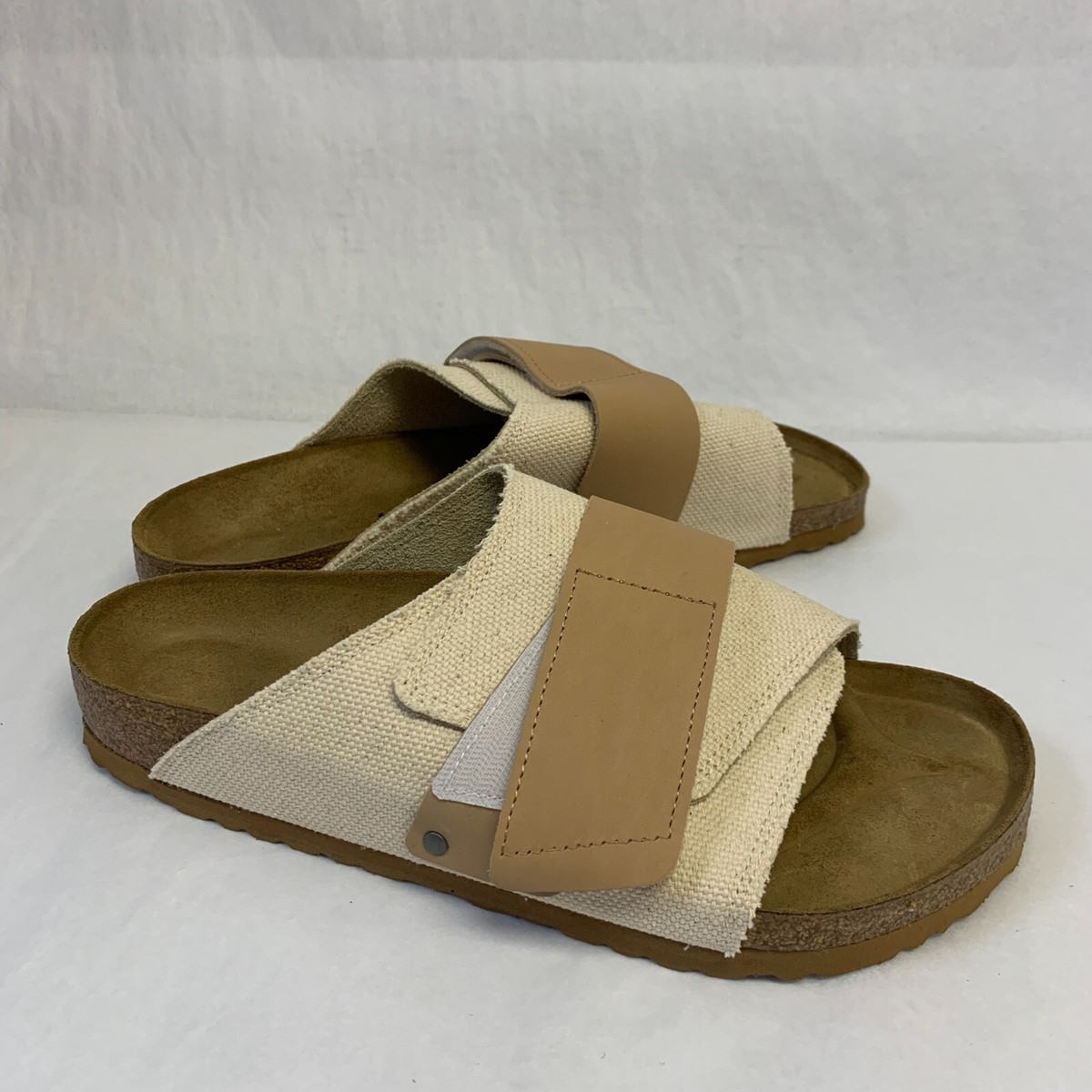 Birkenstock New w/o Box Kyoto Seam Eggshell Textile Regular