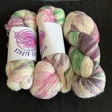 alpaca wool blend yarn hank 3 100g  A840 