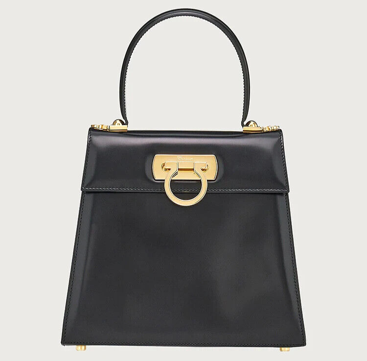 Salvatore Ferragamo Iconic Top Handle Bag New With Tags | eBay
