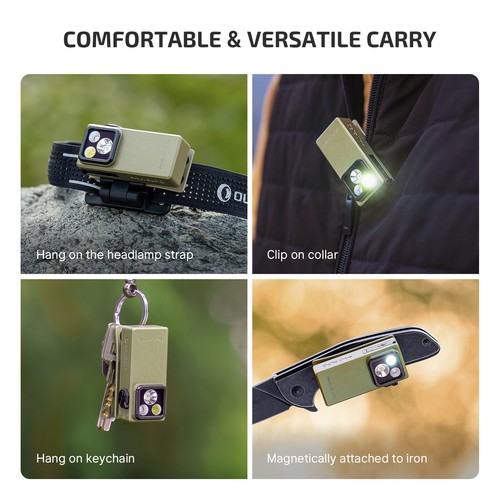 Olight Oclip Ultra 530 Lumen Clip On Torch with Floodlight, Spotlight,UV Light - Picture 5 of 24