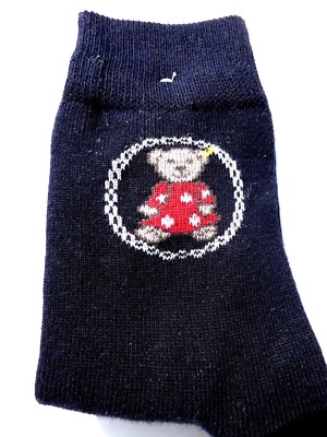 Steiff classic red socks/stockings, dark blue size 86-92