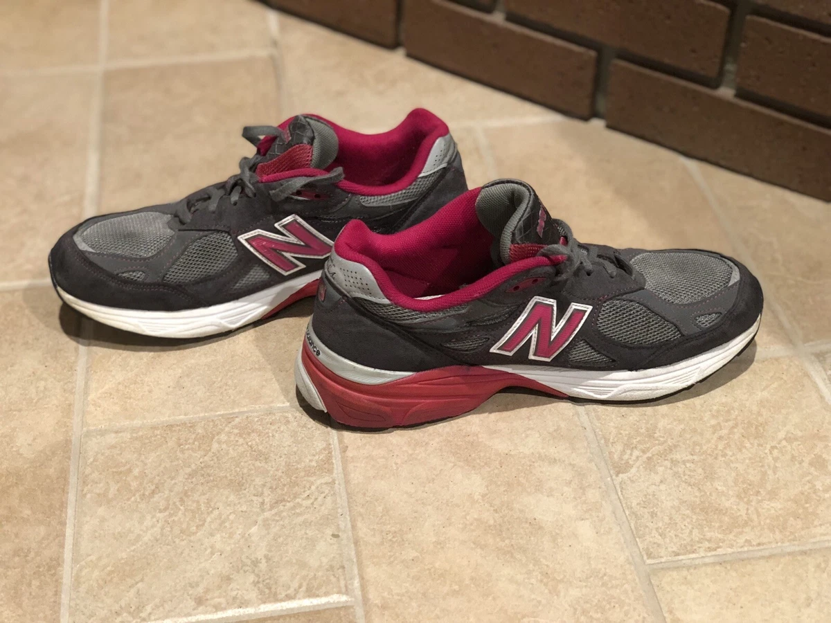New Balance 990 Susan G Komen Breast Cancer Sneaker Shoe Gray Pink