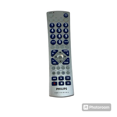 Philips Universal Remote Control Gray VCR DVD