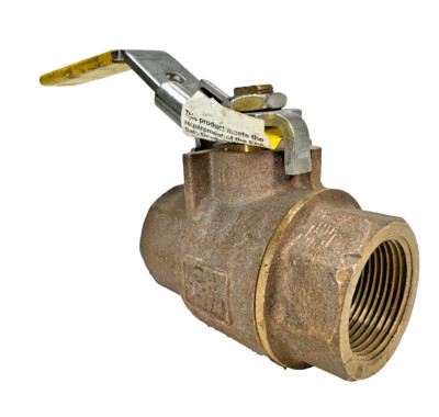 Apollo 77C-106-27 1-1/4'' NPT Bronze FP Ball Valve 600-CWP / 150-SWP Lever Op.