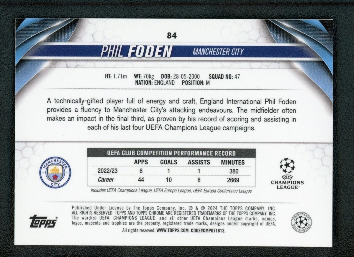 2017 WCCF Phil Foden フォデンRC PSA10 Wccf 17-18 Phil Foden Rookie Panini | eBay