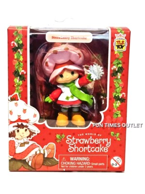 Strawberry Shortcake Custard Figure Cheebee Christmas Collectible 2.5''  TLS Toy