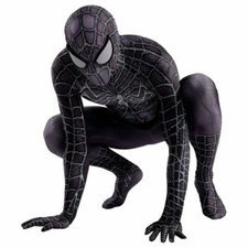 Black Venom Spider-Man Jumpsuit Spiderman Cosplay Costume Halloween Kids Gifts