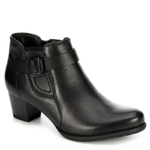 Medicus Womens Maxi Leather Heeled Ankle Boot Shoes eBay