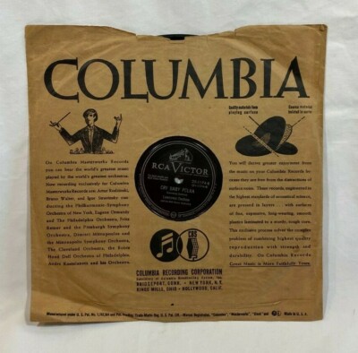1950 LAWRENCE DUCHOW Red Raven Orchestra - 78RPM RCA Victor 10'' - Cry Baby Polka