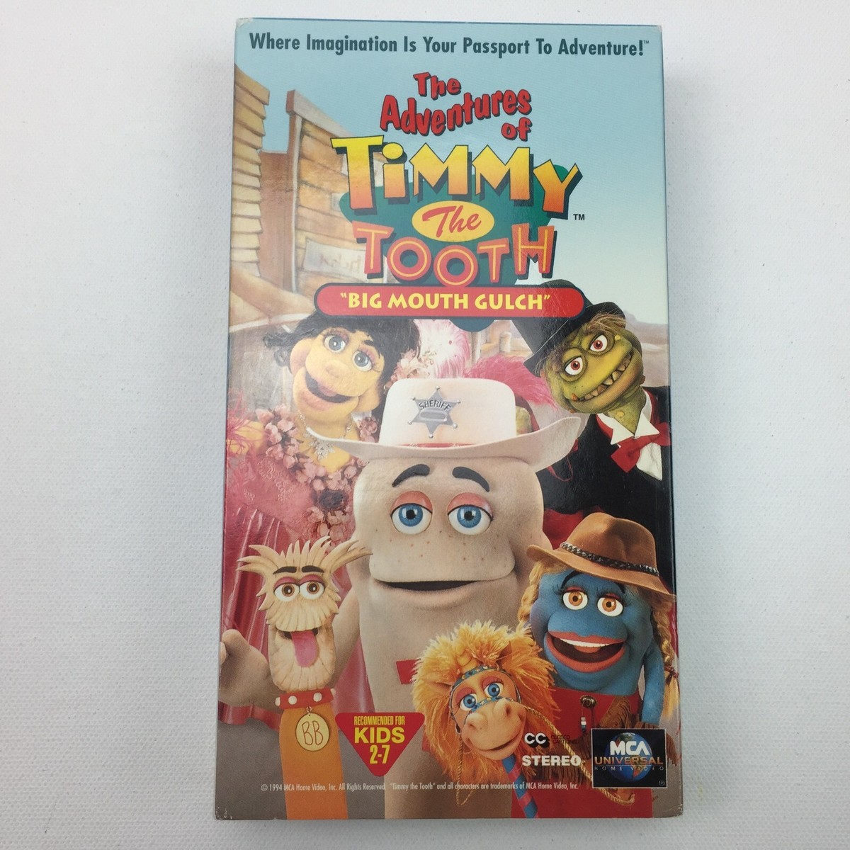 VHS Universal BOMP Productions Adventures Timmy Tooth Tape Big