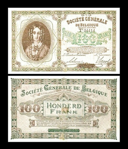 2x 1 - 1.000 Francs - Édition 1915 - 1918 - Reproduction - B 18 - Picture 5 of 9