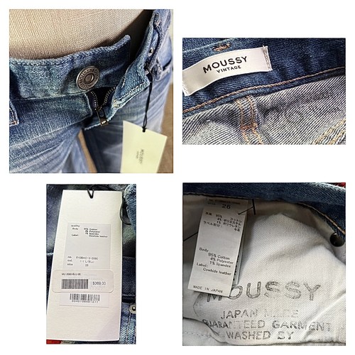 NWT New $369 Moussy Isko Distressed Premium Denim Jeans Size 26 - Picture 13 of 13