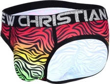 Andrew Christian Pride Zebra Brief - 91795 - Small, Medium & Large