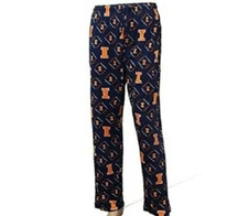 University of Illinois Fighting Illini Small-Print Mens Pajama Lounge Pants