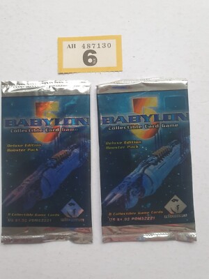 BABYLON 5 CCG DELUXE Edt BOOSTER PACK MINT FACTORY SEALED x 2