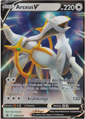 Arceus V / Pokémon Karte / Deutsch / Schwert & Schild Promokarten / SWSH306 / SW