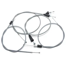 MZ Set - 4x Bowden Cables - gray - TS250-250 / 1 - High Handlebar