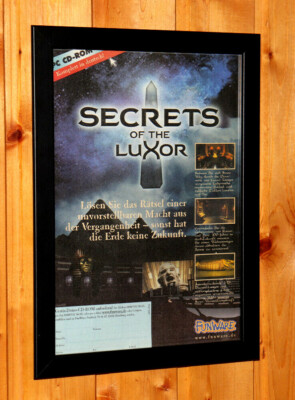 Secrets of the Luxor Video game Werbeblatt Gerahmt Poster Ad Page Framed Ubisoft