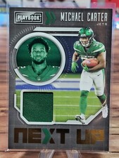 2021 Playbook MICHAEL CARTER Next Up Relic Mem #NXT-MCA New York Jets