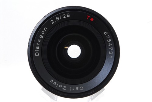 【N MINT】CONTAX Carl Zeiss Distagon 28mm f/2.8 T* AEJ Lens C/Y FR Cap From Japan - Picture 8 of 8