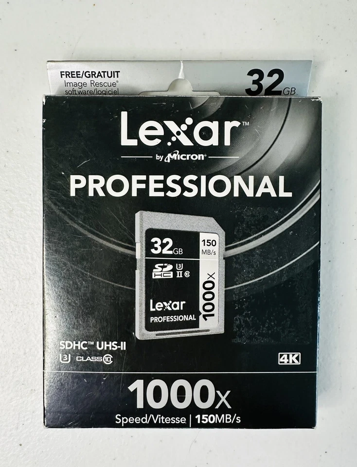 Lexar Professional 1000X 32GB SDHC Uhs-II Card - Image 2 of 3