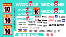  10 Dan Heller WOODONE AUDI DTM  1/64th HO Scale Slot Car Decals