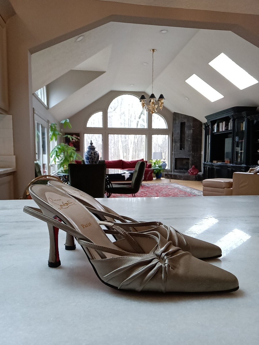 クリスチャンルブタン　38.5 Christian louboutin lace peep toe pumps size 38.5 | eBay