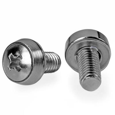 StarTech.com M6 x 12mm - Screws - 100 Pack - M6 Mounting Screws for Server Ra...