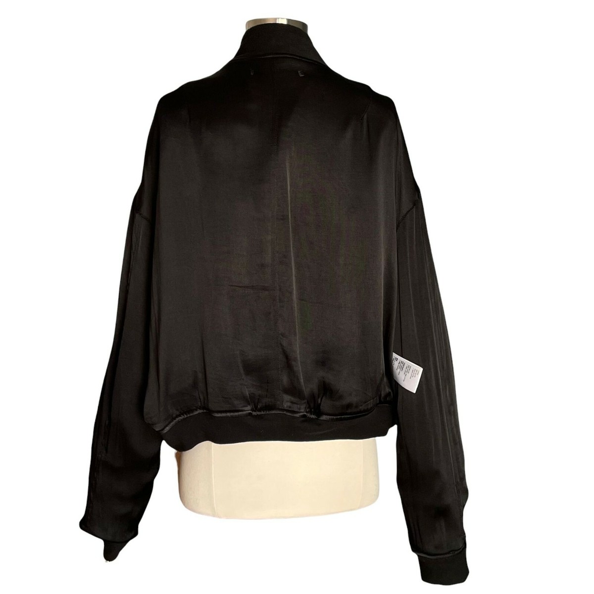 Haider Ackermann Black Perth Bomber Jacket AW15 Reversible Haider Ackermann Black Perth Bomber Jacket AW15 Reversible