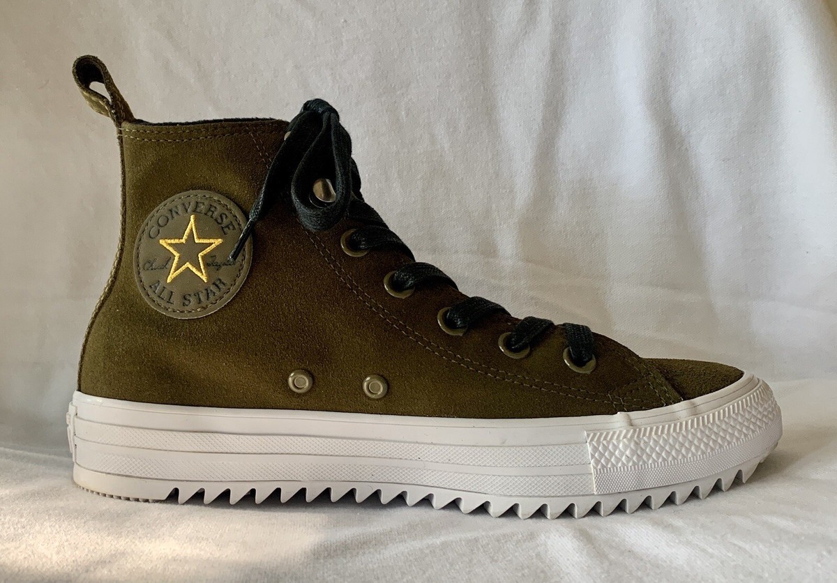 Converse Chuck Taylor All Star Hiker Hi Top Womens 6.5 Olive Green