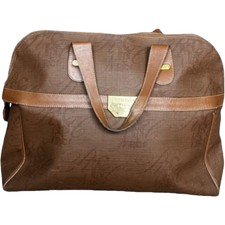 Nina Ricci Brown Patent Leather Top Handle Bag, 3.5"x10"x2.5"