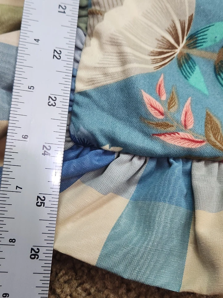 Almohada vintage EURO Sham Denton Mills floral a cuadros volantes elegante ¡IMPRESIONANTE! Foto 3 de 4