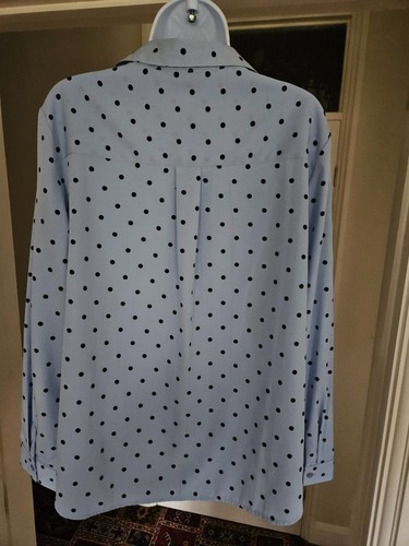 New Look pale blue spotted top size 18 - Picture 2 of 3
