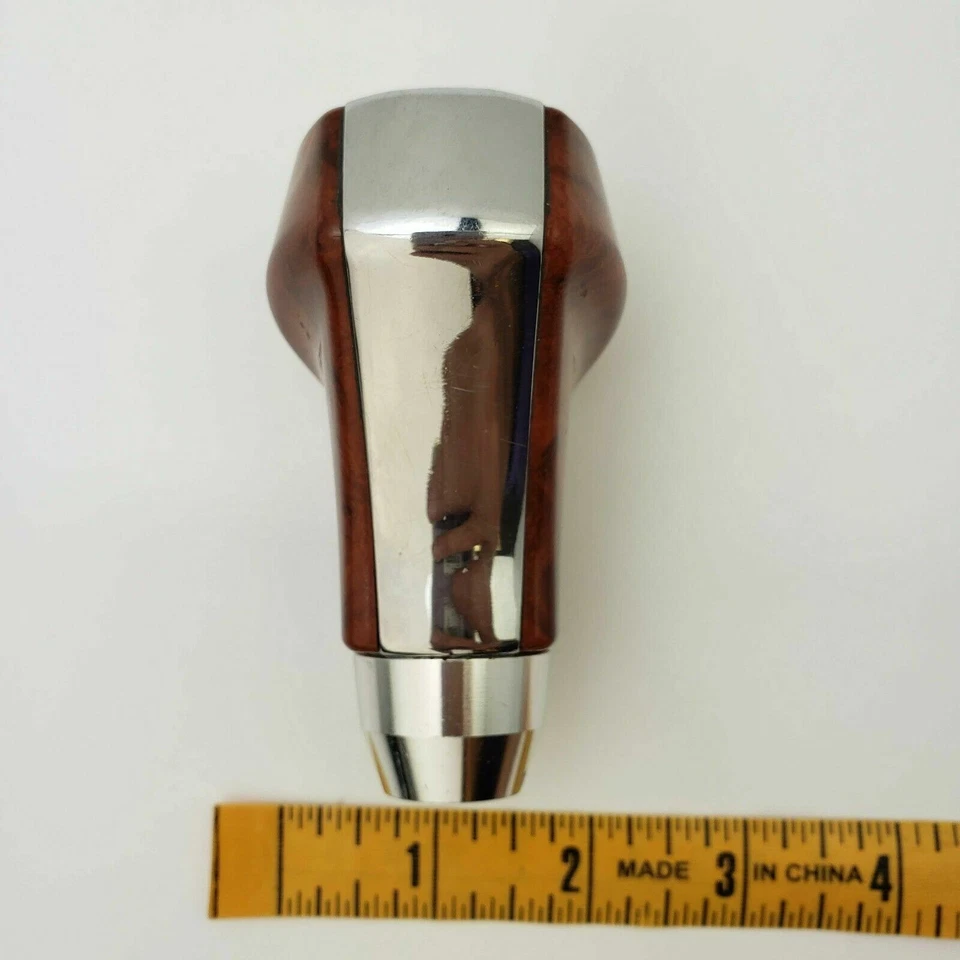 Lexus GS300 2006 transmisión automática perilla de cambio tono madera con moldura cromada Foto 3 de 4